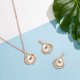 Creative Two-piece Alloy Pearl Jewelry Set Simple And