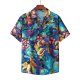 Men's Short Sleeve Shirt Fashion Loose Printed Shirt